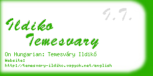 ildiko temesvary business card